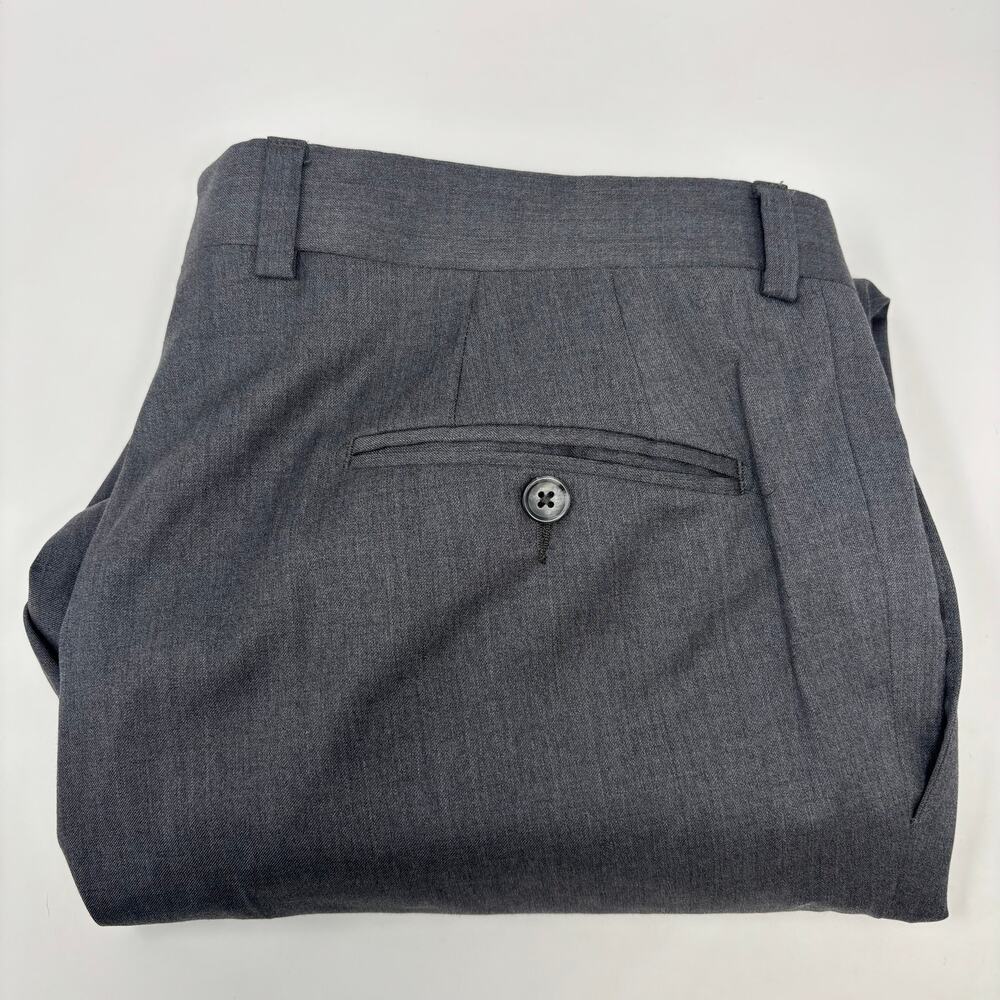 Jack Victor 1913 36Rx28 Gray‎ Loro Piana Made In Italy Super 130's Wool Pants